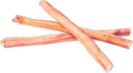 Bully Bunches Premium 12 Inch Thick Odour-Free Bully Sticks for Medium and Large Dogs - Long Lasting Chews for Oral Care - All Natural & Single Ingredient, 100% Beef Dog Treat, Rawhide Free (10 Pk)