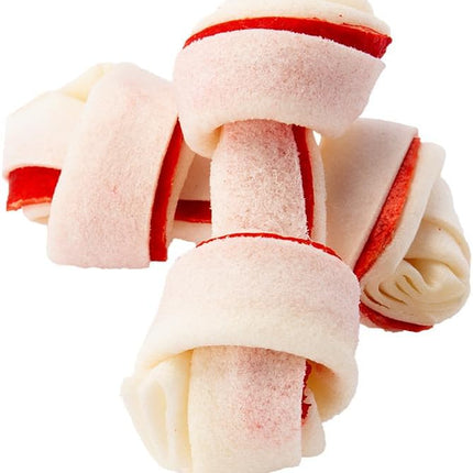 Dingo 95014 Mini Bones, Rawhide For Small/Toy Dogs, Red,14-Count