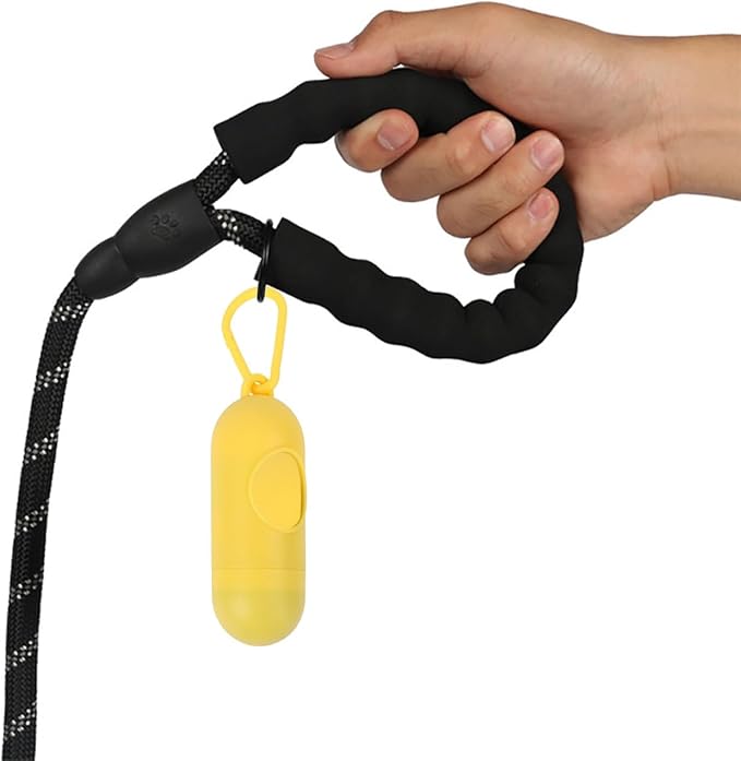 Biodegradable Dog Poop Bags Rolls with Pull-Ring Dispenser - 5 Fresh Scents, Large 9x13 Inch Plant-Based Bags, Leakproof & Easy Tear (Lemon Scent, Dark Green,240 Count, 16 Rolls)