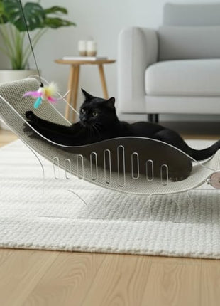 Cat bed for indoor cats cat scratcher bed adjustable acrylic pet bed and pet sofa with sisal - cute dinosaur shape for all small and medium-sized pets and small dog, pet furniture & pet hammock