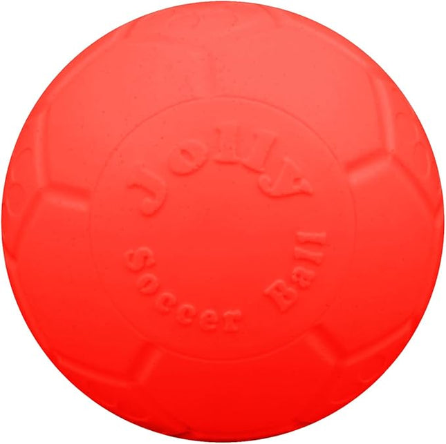 Jolly Pets Large Soccer Ball Floating-Bouncing Dog Toy, 8 inch Diameter, Orange