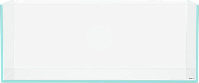 LANDEN 90S 39 Gallon Shallow Tank Rimless Low Iron Tank 35.4" L × 19.7" W × 14.2" H (90cm x 50cm x 36cm); 10mm Thickness Aquascape Fish Tank, Black Leveling Mat Included