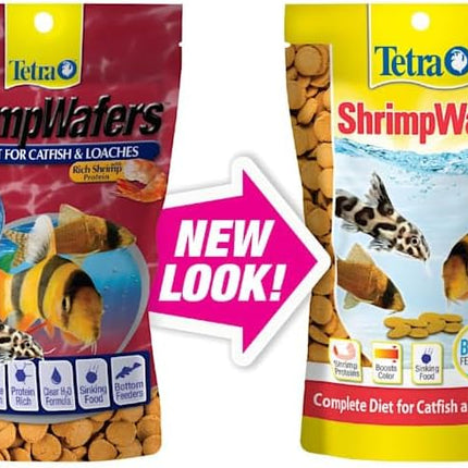 Tetra ShrimpWafers Complete Diet for Catfish and Loaches 3 Ounce