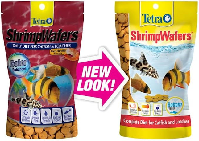 Tetra ShrimpWafers Complete Diet for Catfish and Loaches 3 Ounce
