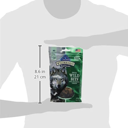 Blue Buffalo Wilderness Wild Bits Soft & Chewy Training Treats for Dogs, Grain-Free, Duck Recipe, 4-oz. Bag