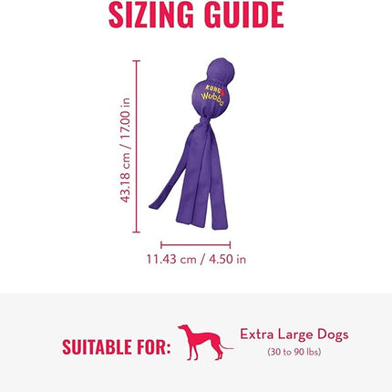 KONG Wubba - Dog Toy for Tug of War & Fetch - Dog Supplies for Puppy & Dog Playtime - Outdoor & Indoor Dog Toy - for XL Dogs - Randomly Provided Color