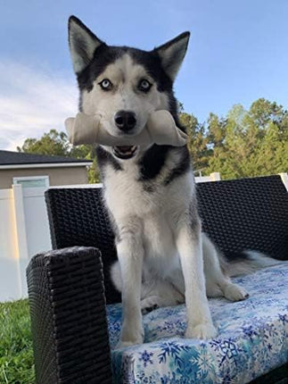 hotspot pets 6-7 Inch USDA Certified Facility Rawhide Dog Chew Bones - Choice of 10, 20, 30 Packs - from Grass Fed Brazilian Cows - Promotes Dental Hygiene and Good Behavior (30 Count)