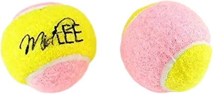 Midlee X-Small Dog Tennis Balls 1.5" Pack of 12- Puppy Mini Fetch Pet Little Tennis Balls -Yellow/Pink