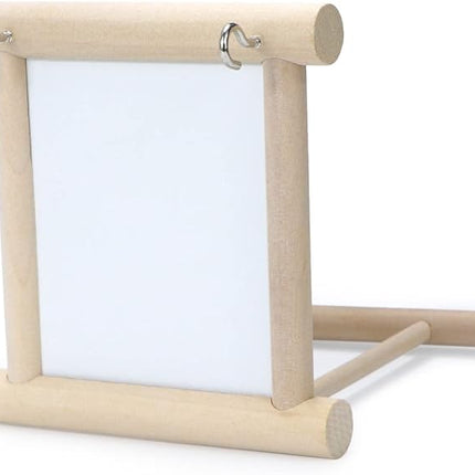 Bird Mirror with Perch Bird Toys for Parrots Budgies Parakeets Cockatiels Lovebirds Finches Canaries