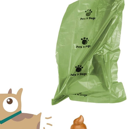 Dog Waste Poop Bags, Dog Bags for Poop, Refill Rolls (60 Rolls / 900 Count, Unscented), Includes Dispenser