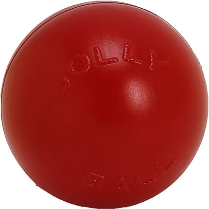 Jolly Pets Push-n-Play Ball Dog Toy, 10 Inches/Large, Red (310 RD)