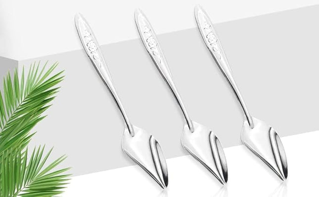 LILYS PET 4.7" Bird Parrot Stainless Steel Metal Feeding Spoon,Special Feeding Scoop Medicine Spoons Hand Feeding Spoons for Peony Cockatiel Parrot (3PCS)