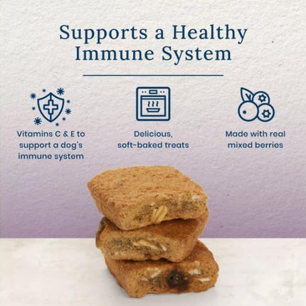Blue Buffalo BeneBars Immune Support Dog Treats with Vitamins C & E, Made with Natural Ingredients, USA Chicken & Mixed Berries, 9-oz. Bag