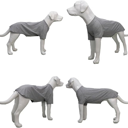 Lovelonglong Pet Clothing Dog Costumes Basic Blank T-Shirt Tee Shirts for Medium Dogs Gray XXL