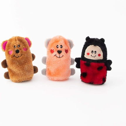 Zippy Paws Valentines Miniz Squeakie Buddies 3 Pack