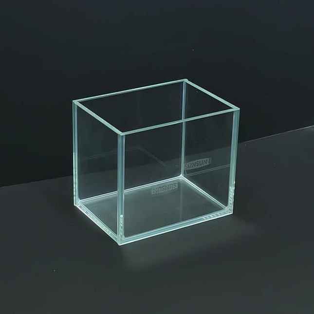 Small Nano Tall Rimless Tank, Glass Fish Tank, Betta Tank (0.7 Gallon, 5.9x4.3x5.1in/15x11x13cm)