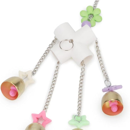 Bird Parrot Bells Toy with Sweet Sound for Budgie Parakeet Cockatiel Conure African Grey Lovebird