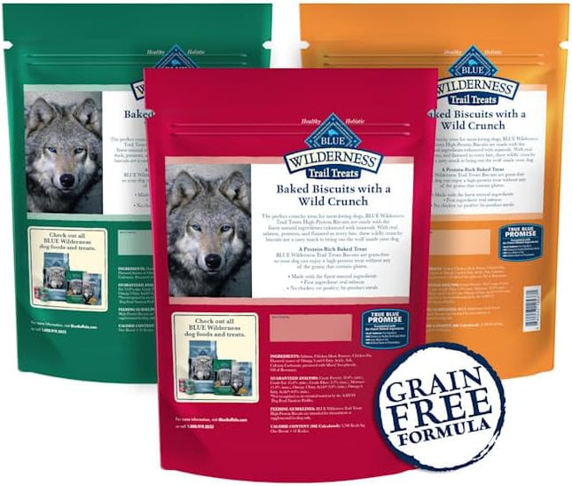 Blue Buffalo Wilderness Variety Pack Dog Treats Made with Natural Ingredients Duck Turkey & Salmon