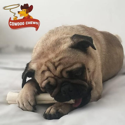 Cowdog Chews 5-6 Inches Rawhide Retriever Roll - Chewing Dog Treat, 100% Natural - Natural Grass Fed Livestock Sourced (22 Pack)