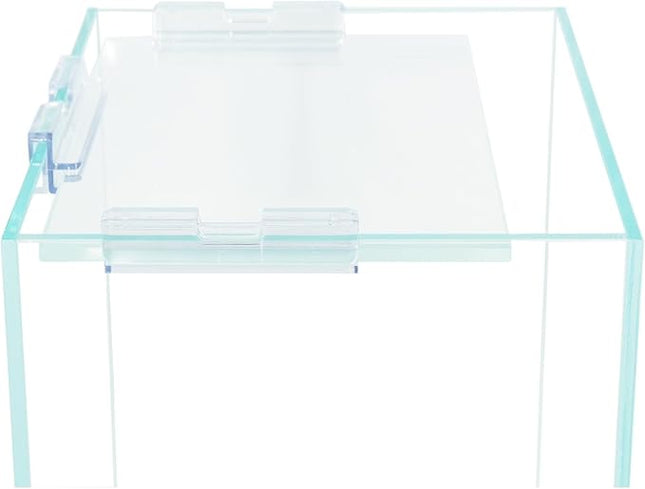 Cube Rimless Frameless Extra Clear All Glass Aquarium, Low Iron Glass Tank, 5mm Glass, White Leveling Mat Included, w/Lids Options