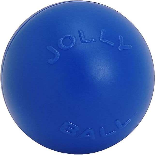 Jolly Pets Push-n-Play Ball Dog Toy, 6 Inches/Medium, Blue (306)
