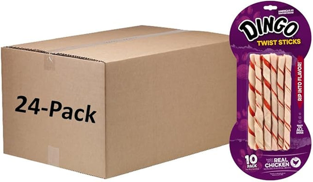 Dingo Chicken Twist Sticks Chews For Dogs, 240 Ct