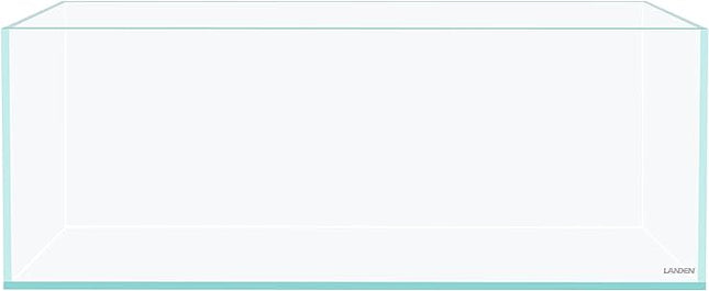 LANDEN 75S 22.1 Gal Shallow Tank, Shallow Fish Tank, Rimless Low Iron Tank, Bookshelf Aquarium W29.5×D17.7×H11 in(75x45x28cm); 8mm Thickness Aquascape Fish Tank, Black Leveling Mat Included