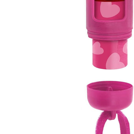 Best Pet Supplies Dog Poop Bag Holder Leash Attachment with 30 Bags, Reusable Dispenser for Travel, Walking, Park, and Outdoor Use, Durable with Clip-On - Fuchsia, Pack of 2