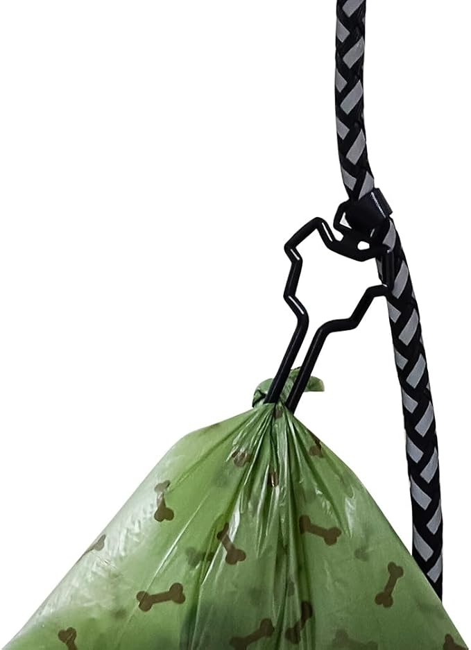 10 Pcs Dog Poop Bag Holder, Waste Bag Holder, Dog Poop Bag Carrier, Hand Free Holder (Black)