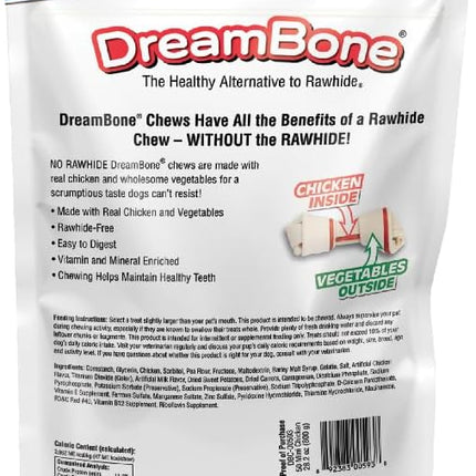 DreamBone Mini Chew, Made with Real Chicken & Vegetables, Rawhide Free Chews For Dogs, 50 Count