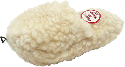 SPOT 7.5in Vermont Style Fleece Slipper Dog Toy – Soft Plush Squeaky Comfort Toy for Small & Medium Dogs and Puppies – No Plastic Parts – Light Chewer Safe – Calming & Cuddly Pet Toy