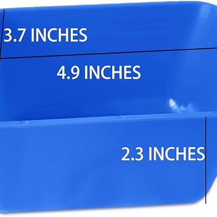 Pack of 20 Cage Cups Birds Feeders Seed Bowl Chicken Feeding Watering Dish Rabbit Water Food Hanging Wire Cages Box 16 oz Coop Cups for Pet Parrot Parakeet Game Fowl Poultry Pigeon