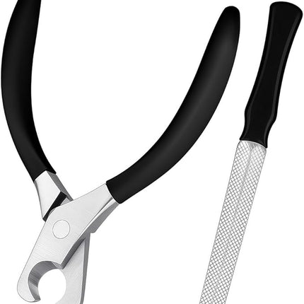 Large Dog Nail Clippers Wide Jaw Opening Heavy Duty Dog Nail Trimmer Cat Claw Clippers(Black)