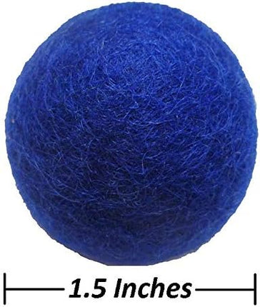Wool Cat Balls - Safe Silent Felt Ball Toys - Fun Colorful Soft Quiet Wool Kitty Toys - Unique for Cat Lovers - Hand Made in Nepal
