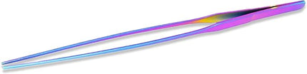 Mandala Crafts 15 Inches Rainbow Stainless Steel Straight Aquarium Tweezers for Aquatic Plants – Long Aquascape Forceps for Fish Tanks, Hospital Tanks, Goldfish Bowls, and Terrariums