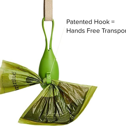 Earth Rated Dog Poop Bag Holder with Dog Poop Bags, Durable and Guaranteed Leakproof, Lavender Scented, 1 Dispenser and 15 Bags