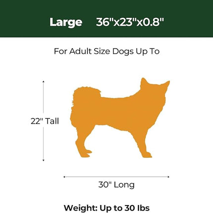 BALANCE Dog Crate Pad, Dog Foam Crate Mat Kennel Pad, Washable Water-Resistant Pet Bed Flat Dogs Cage Mat for Large Dogs