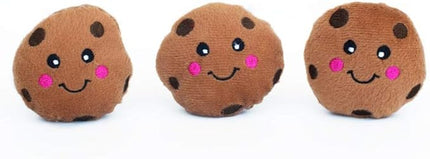 ZippyPaws Burrow Replacement Miniz - Interactive Dog & Puppy Toys for Boredom, Stimulating Pet Products to Keep Them Busy, Plush Refills for Hide & Seek Puzzle, Squeaky Toy for Enrichment - Cookies