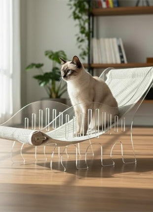 Cat bed for indoor cats cat scratcher bed adjustable acrylic pet bed and pet sofa with sisal - cute dinosaur shape for all small and medium-sized pets and small dog, pet furniture & pet hammock
