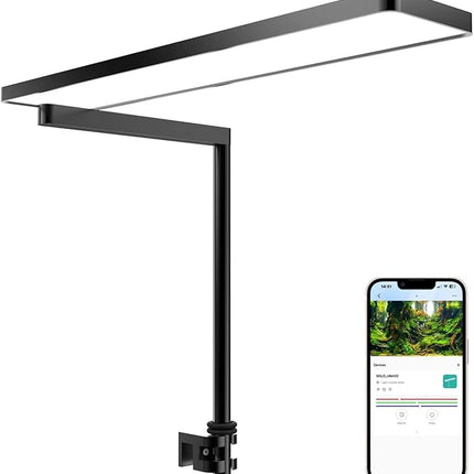 FZONE Solo Series Nano LED Aquarium Light, Full Spectrum and Dimmable, App-Controlled, for Freshwater and Planted Tanks
