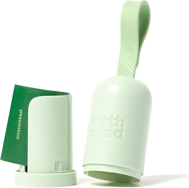 Earth Rated Dog Poop Bag Holder, Durable and Guaranteed Leakproof, Unscented, Dispenser with Starter Roll