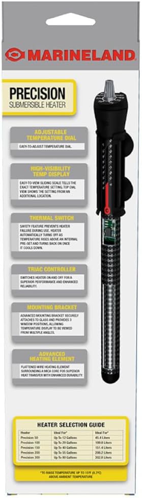 Marineland Precision Heater for Saltwater or Freshwater Aquariums