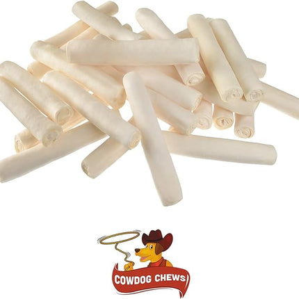 Cowdog Chews 5-6 Inches Rawhide Retriever Roll - Chewing Dog Treat, 100% Natural - Natural Grass Fed Livestock Sourced (18 Pack)