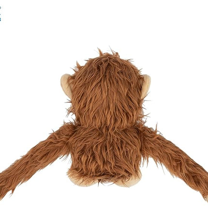 Best Pet Supplies Interactive Squeaky Dog Chew Toy, Ideal Dog Toys for Chewers, Small, Medium & Large Dogs, and Fetch Lovers - O-Hug-Atan (Brown), Large