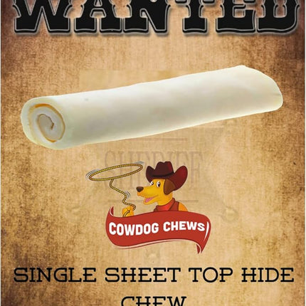 Cowdog Chews Retriever Roll 9-10 inch All Natural Rawhide Dog Treat (5 Pack)