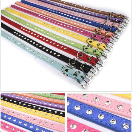 Black Bling Dog Collars for Medium Dogs, Pretty Sparkle Diamond Dog Collar Crystal Jewel Glitter Rhinestone Female Puppy Collar for Small Medium Pet Girl Dogs, M