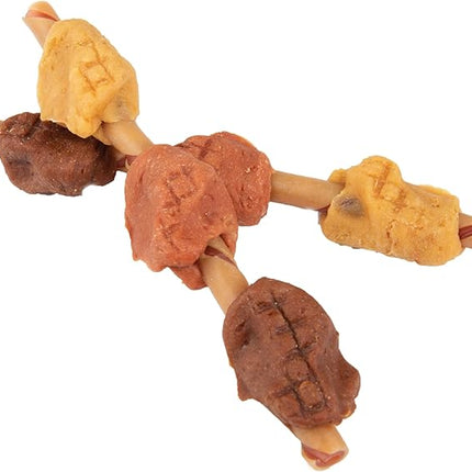 SmartBones Smart Kabobz, Treat Your Dog to a Rawhide-Free Chew Made With Real Chicken, Beef and Pork, 12 Count (Pack of 1)