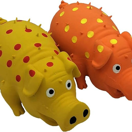 2 Pack Latex Pig Dog Toys That Oinks for Small Medium Large Dogs