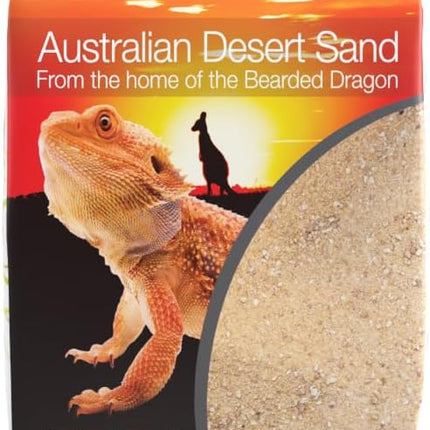 Jurassic Natural Australian Desert Dragon Habitat Substrate for Bearded Dragons and Other Lizards, Gold, 10lb
