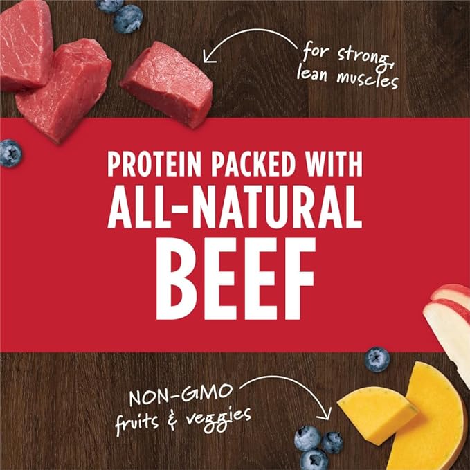 Instinct Raw Boost Mixers, Freeze Dried Dog Food Topper, Grain Free Recipe - All Natural Beef, 25 oz. Bag
